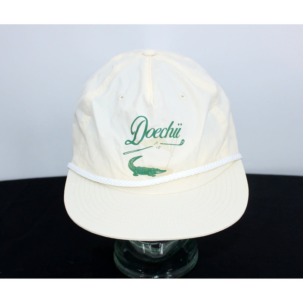 Doechii AS Colour Surf Rope Hat Cream Alligator Golf Snapback Recycled Nylon Cap